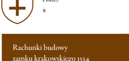 Rachunki budowy zamku krakowskiego 1534 : wydane przez Marka Ferenca stanowią kolejny tom serii „Folia Jagellonica. Fontes" – pokłosia imponującego skalą przedsięwzięcia, jakim jest międzynarodowy grant Narodowego Programu Rozwoju Humanistyki „Epoka jagiellońska i jej dziedzictwo w I Rzeczypospolitej do 1795 roku"