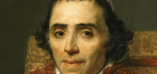 Pius VII : Barnaba Chiaramonti (1742–1823) – benedyktyński mnich, biskup Tivoli i Imoli, kardynał, w roku 1800 zostaje niespodziewanie wyniesiony na Stolicę Piotrową. Jego pontyfikat był naznaczony starciem z porewolucyjną Francją.