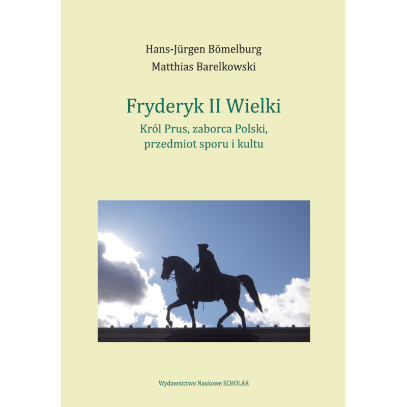 Fryderyk II Wielki: król Prus, zaborca Polski, przedmiot sporu i kultu : Postać Fryderyka II, zwanego Wielkim, a także dzieje relacji między Polską i Prusami mają dla polskich czytelników znaczenie szczególne. Fryderyk był jednym z pomysłodawców rozbiorów Polski, a zarazem jedna trzecia terytorium współczesnej Polski to ziemie leżące niegdyś w granicach Prus.