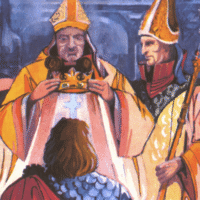Komiks historyczny O Mieszku I i jego synu Bolesławie Chrobrym