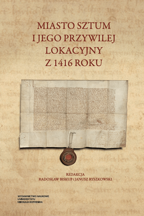 Miasto Sztum i jego przywilej lokacyjny z 1416 roku. Studia z okazji 610. rocznicy lokacji miasta : to zbiór artykułów poświęconych Sztumowi oraz obszarowi dawnego państwa krzyżackiego. Wybór artykułów jest interesujący, mnie najbardziej zaciekawił ten pt. O „zacnych pismach”. Średniowieczne przywileje lokacyjne miast pruskich.