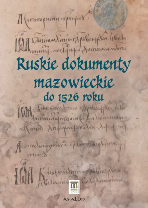 Ruskie dokumenty mazowieckie do 1526 roku : to przedstawiciel cenionych przez nas wydawnictw źródłowych. Historycznie, Mazowsze miało głębokie relacje z Rusią i wschodem, co można nawet poznać po pieczęciach niektórych książąt mazowieckich, na których widać elementy wschodniego uzbrojenia różne od uzbrojenia widocznego na pieczęciach Piastów z innych dzielnic. Książka skupi się jednak na późniejszym okresie, czyli okresie końcówce XV wieku do pierwszej ćwierci XVI wieku.